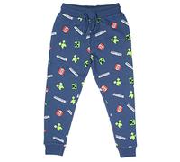 Minecraft - Ropa Pantalones de chándal para niños - Joggers Azules 100% algodón para niños - Pantalones de chándal - Regalos Azul (9-10 años)