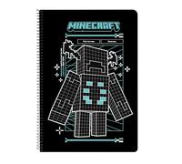 MINECRAFT SCREEN - Cuaderno 80 Hojas, Tapas Duras, Ideal para Niños de Diferentes Edades, Cómodo y Versátil, Calidad y Resistencia, 21.5x31 cm