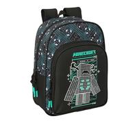 MINECRAFT SCREEN - Mochila Escolar Infantil Animada, Mochila Niño, Mochila Infantil, Adaptable a Carro, Ideal para Niños en Edad Escolar, Cómoda y Versátil, Calidad y Resistencia, 26x11x34 cm