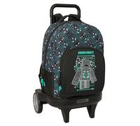 Safta Mochila grande con ruedas Minecraft Screen Compact Evolución Extraíble 33x22x45 cm