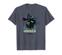 Minecraft Sculk Shriekers Hostile Mob Warden Shadows Camiseta, Hombre, Azul Jaspeado, 6XL