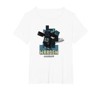 Minecraft Sculk Shriekers Hostile Mob Warden Shadows Camiseta, Mujer Tallas Grandes, Blanco, 4XL Grande
