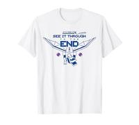 Minecraft See It Through To The End Ender Dragon Line Art Camiseta
