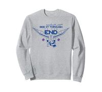 Minecraft See It Through To The End Ender Dragon Line Art Sudadera