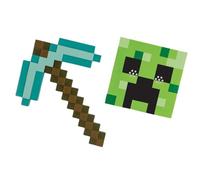 Minecraft Set de Accesorios Disguise - Máscara Creeper y Pico de Diamante Conjunto de Accesorios Talla Única - Para Niños 3 Años +