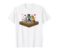 Minecraft Steve and Alex Take Care of Their Beloved Pets Camiseta