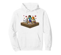 Minecraft Steve and Alex Take Care of Their Beloved Pets Sudadera con Capucha