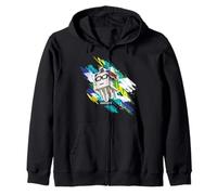 Minecraft Steve Flying with Happy Ghast Wearing Glasses Sudadera con Capucha