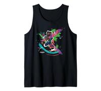 Minecraft Steve In Paint Brush Strokes Background Art Style Camiseta sin Mangas