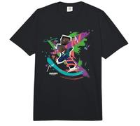 Minecraft Steve In Paint Brush Strokes Background Art Style Comfort Colors Adult Heavyweight T-Shirt