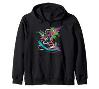 Minecraft Steve In Paint Brush Strokes Background Art Style Sudadera con Capucha