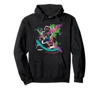 Minecraft Steve In Paint Brush Strokes Background Art Style Sudadera con Capucha