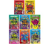 Minecraft Stonesword Saga & Ironsword Academy 8 Books Collection Set By Mojang AB (Crack in the Code, Mobs Rule, New Pets on the Block, To Bee or Not to Bee, It’s Now or Nether & More)