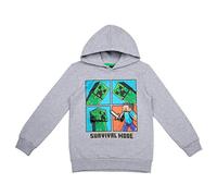 Minecraft Sudadera con capucha Minecraft_ para niño (paquete de 1), Gris 3, 140