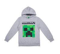 Minecraft Sudadera con capucha para chicos Creeper, Gris 2, 140
