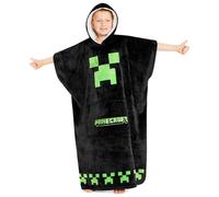 Minecraft Sudadera Manta con Capucha, Batamanta Niños - Sudadera Niños (Negro)