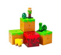 Minecraft Surprise Cube Capsule - Cápsula ciega (7 cm, Incluye Huevo)