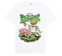 Minecraft Team Farmers Iron Golem & Pig Grow Wheat & Carrot Comfort Colors Adult Heavyweight T-Shirt