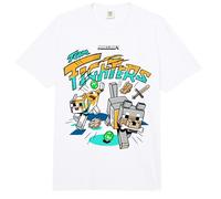 Minecraft Team Fighters Cat and Wolf Companion Mobs Running Comfort Colors Adult Heavyweight T-Shirt