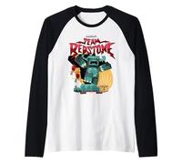 Minecraft Team Redstone The Warden Rage and Sculk Shrieker Camiseta Manga Raglan