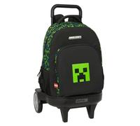 MINECRAFT TNT - Mochila Grande con Ruedas, Compact Evolución, Extraíble, Ideal para Niños de Diferentes Edades, Cómoda y Versátil, Calidad y Resistencia, 33x22x45 cm