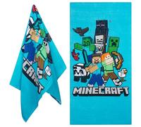 Minecraft Toalla Baño para Niños y Adolescente Creeper Toallas Algodon Ducha Playa Toalla Absorbente 140x70cm Viajes Accesorios