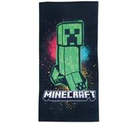 Minecraft: Toalla de baño - 70 x 140 cm, 100% algodón