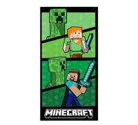 Minecraft Toalla De Playa Algodón 100% Verde 70 cm x 140 cm Gamer