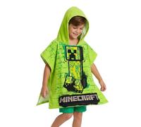 Minecraft Toalla Poncho para Niños, Toalla de Playa, Toalla de Baño con Capucha, Toalla Natación Infantil