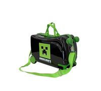 MINECRAFT - Trolley Infantil, Maleta con Ruedas, Candado de Seguridad, Maleta Ligera, 44x21x27 cm