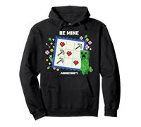 Minecraft Valentine's Day Be Mine Creeper Valentine's Card Sudadera con Capucha