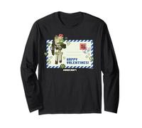 Minecraft Valentine's Day Happy Valentines! Letter Skeleton Manga Larga