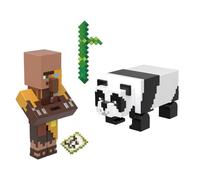 Minecraft Vanilla Figura de Acción Paquete Cartógrafo Selva y Panda 3.25" para niños de 6 años en adelante