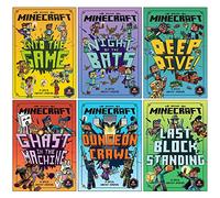 Minecraft Woodsword Chronicles Collection 6 Books Set By Nick Eliopulos (Into The Game, Night of the Bats, Ghast in the Machine, Deep Dive!, Dungeon Crawl, Last Block Standing)