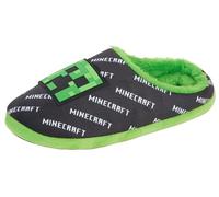 Minecraft Zapatillas niños Creeper juego mules abiertos por detrás a enfilar negro 6 UK