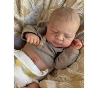 MineeQu Lifelike Muñecas Durmiendo bebé Reborn 19 Pulgadas Vinilo Cuerpo Entero Anatómicamente Correcto Vida Real Muñecas Niña bebé recién Nacidas Que parecen realistas