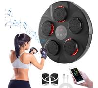 MINENICE Boxeo de Pared de música, máquina de Boxeo de música Inteligente, máquina de Boxeo electrónico con conectividad Bluetooth, 2 Pares de Guantes de Boxeo, Uso Interior, para niños/Adultos