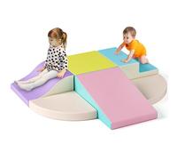 MINENICE Juego de Espuma Suave para niños, Bloques de construcción de Espuma Grandes, estructuras de Escalada para niños, escaleras y rampas, Juego Educativo para niños (Juego de Seis macarrones)