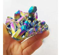 Mineral de Cuarzo de bismuto y Titanio con Aura arcoíris Natural de 30 g