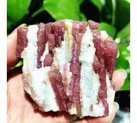 Mineral De Turmalina Rosa Natural Espécimen Mago Meditación Energía Espiritual Piedra Hogar Feng Shui Adorno De Cristal,A5 165g