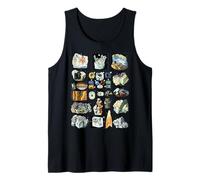 Minerales Piedras preciosas Cristales Coleccionismo de rocas Geología Camiseta sin Mangas