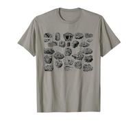 Minerales Piedras Preciosas y Cristales Geología Colección de Rocas Camiseta