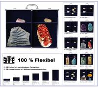 Sammelvitrinen ALU Maxi Flex Estantería 6 compartimentos Azul 235x133x64mm Safe