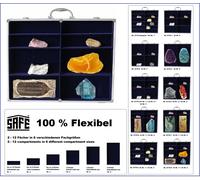 Sammelvitrinen ALU Maxi Flex Estantería 6 compartimentos Azul 235x133x64mm Safe