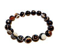 Minerales y Cristales ofrece esta pulsera de ágata de ojo de piedra natural, disponible en perlas de 6, 8 o 10 mm. Nuestras pulseras están garantizadas piedra auténtica y de calidad AA o AAA., Taille