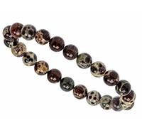 Minerales y Cristales te ofrece esta pulsera de jaspe tortuga, hecha de piedra natural, disponible en perlas de 6, 8 o 10 mm. Todas nuestras pulseras están garantizadas piedra auténtica y de calidad