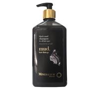 Mineralium - Champú de Barro Ne gro del Mar Muerto - Todo Tipo de Cabello - Purificante, Hidratante - Enriquecido con Minerales, Aloe Vera, Vitamina E - Sin Parabenos ni Colorantes - 400ml