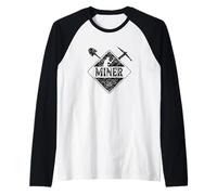 Minero Pitman Mining Mina de cantera Camiseta Manga Raglan
