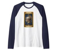 Minerva Tarot Diosa Romana de la Guerra y la sabiduría Atenea Camiseta Manga Raglan