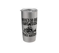 Mines Tan Grande Que Tengo Que Usar Las Dos Manos Fish Vaso térmico de acero inoxidable de doble pared